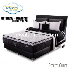 Mattress + Divan Set Size 120 - Comforta Perfect Choice 120 Set / Black